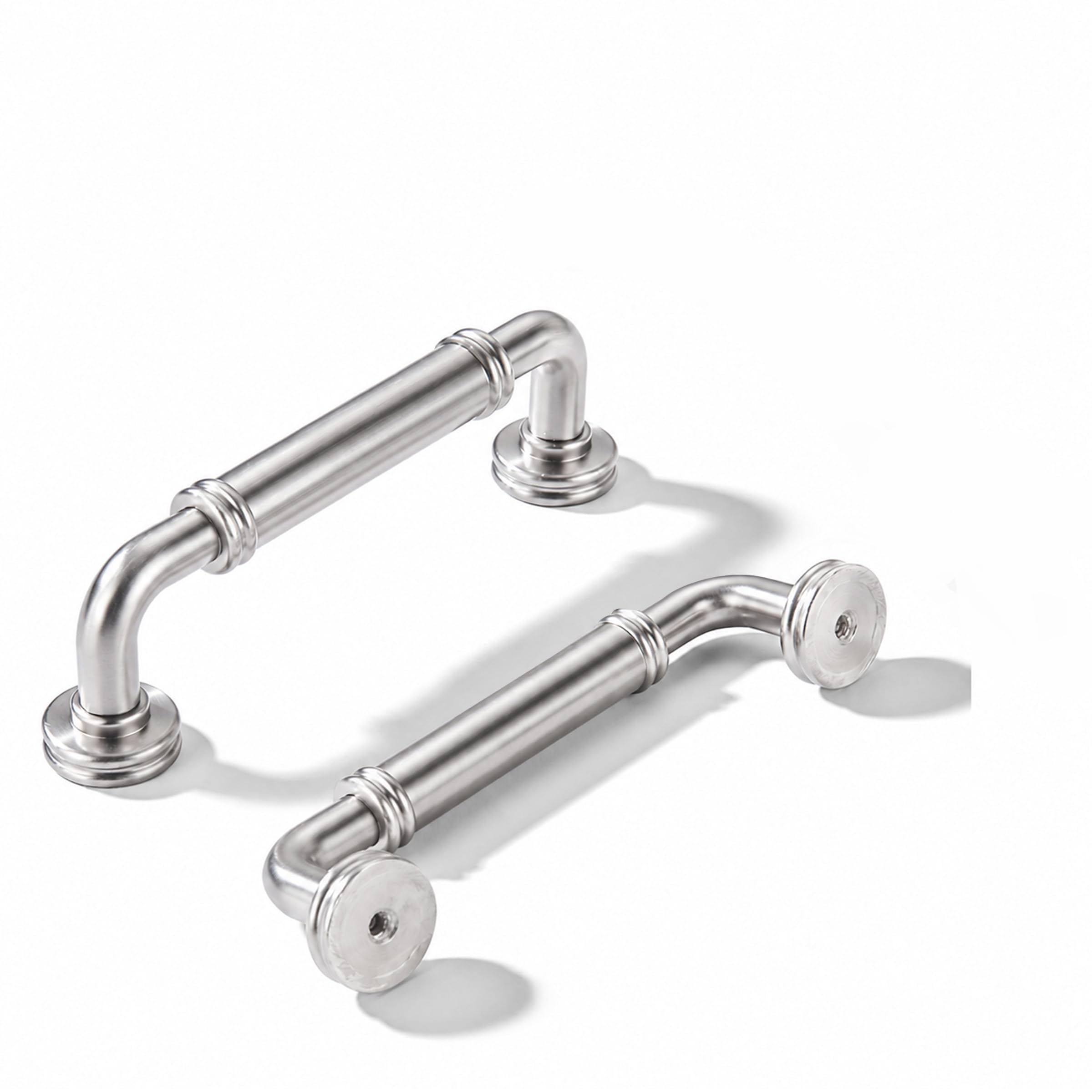 KHTUMEWARE-80447 Brushed Nickel Cabinet Pulls CTC 3 in (76 mm) 5-Pack in Brushed Nickel — KHTUMEWARE
