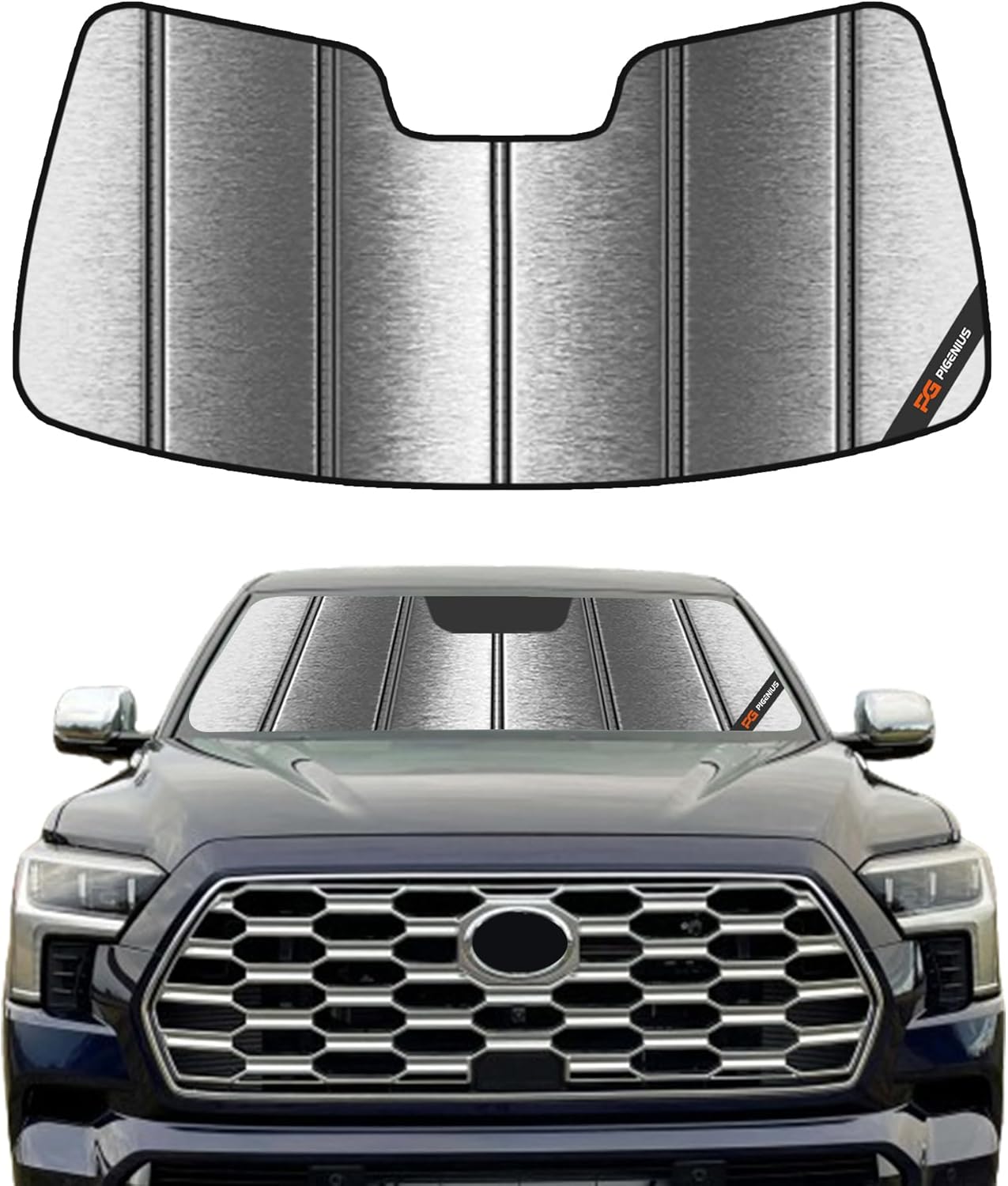 Windshield Sun Shade for Toyota Sequoia 2008-2022 Front Window Sunshade - Safeguard