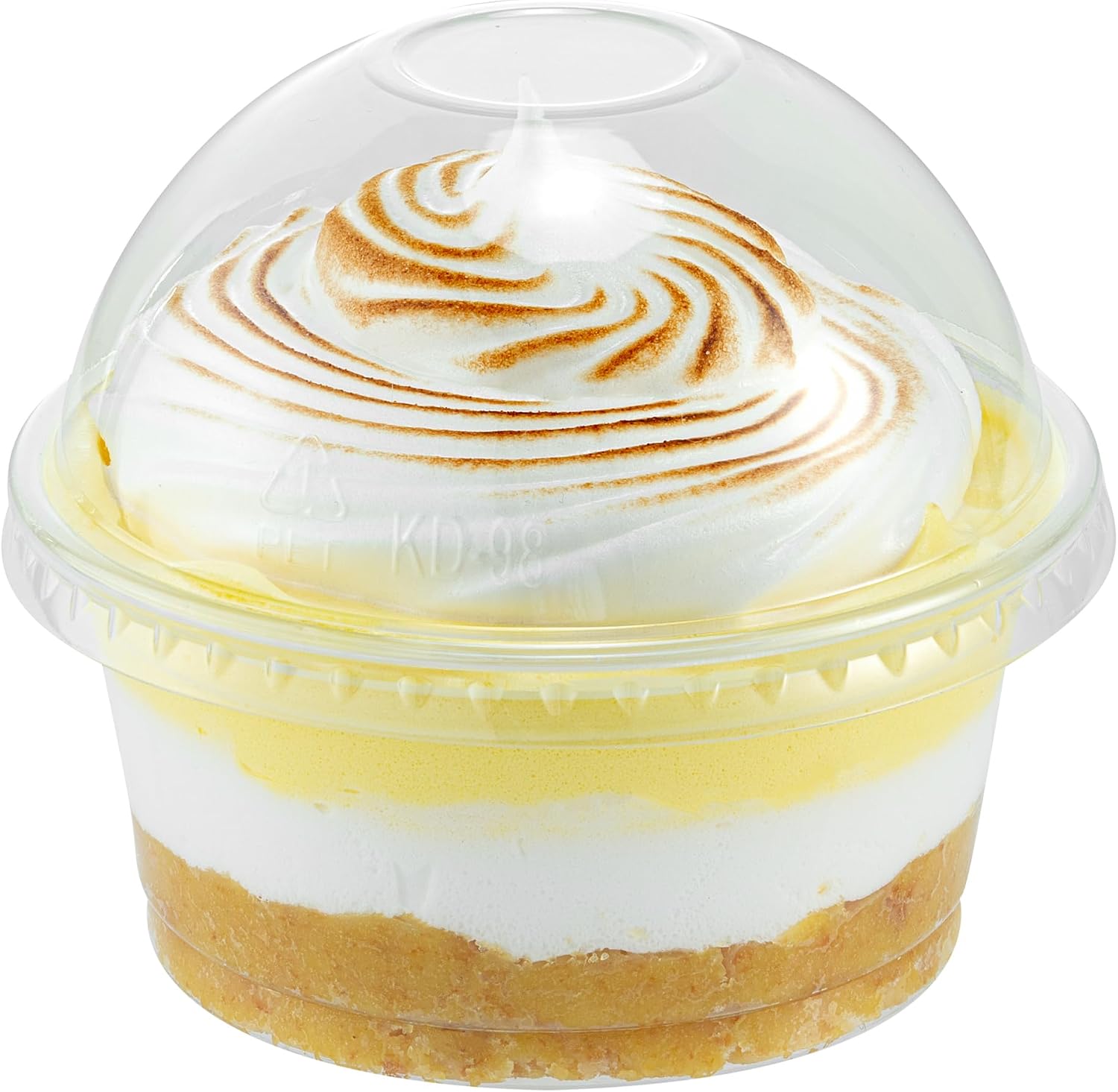 Restaurantware-LIDS ONLY: Chef 101 3.9 x 1.9 Inch Dome Lids, 50 Disposable Transparent Covers - Ice Cream Cups Sold Separately, No Straw Hole, Clear Plastic Dome Lid, Sustainable, Ideal For Takeaways image 2