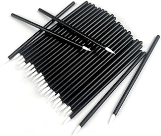 Jaasuee 100 Pack Disposable Eyeliner Brushes - Soft Sponge Tip Eye Makeup Applicators for Liners, Lips, Lashes & Precision Painting