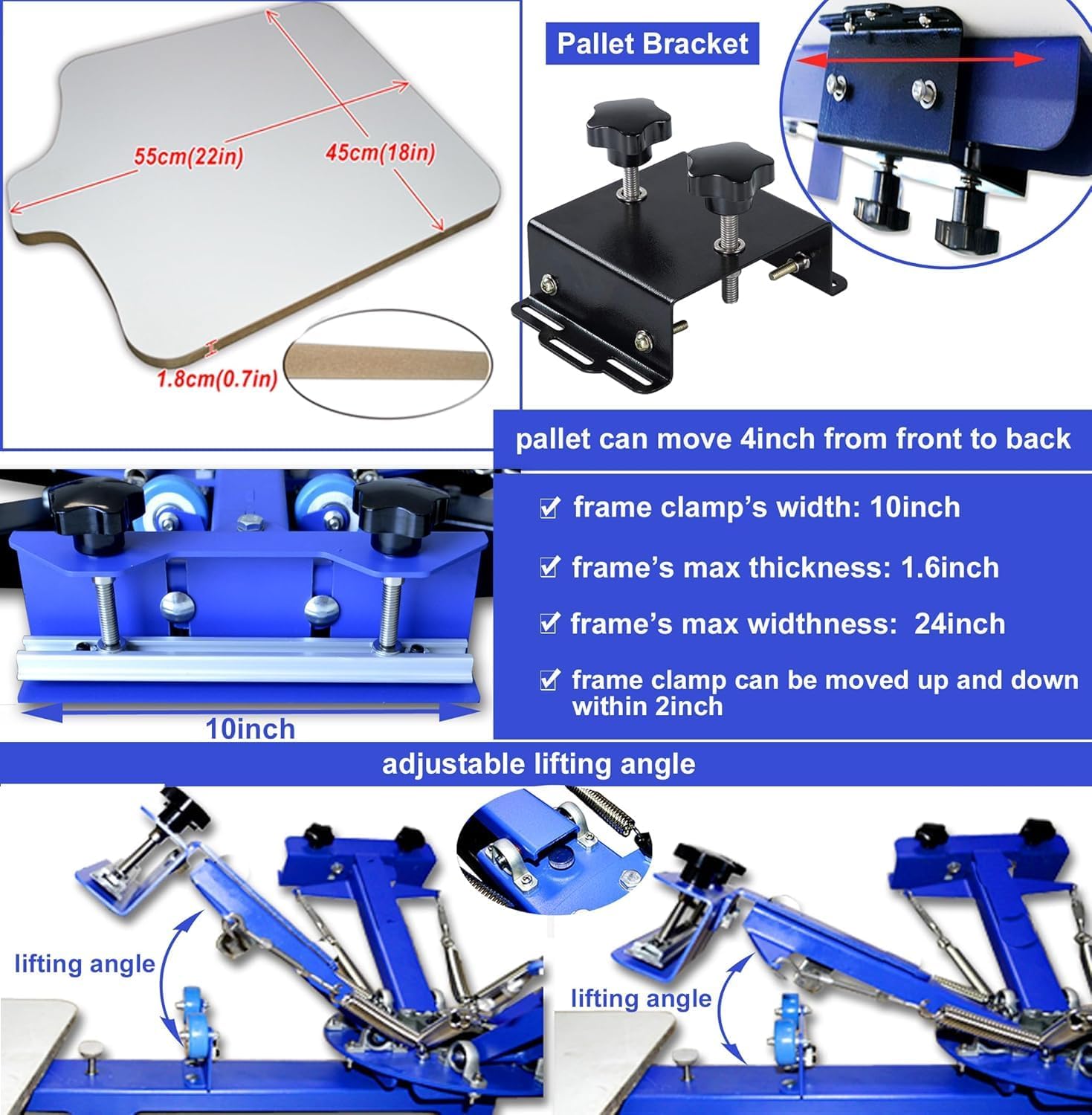 Floor-Standing Four-Color Four-Station Dual-Rotary Screen Printer, Four-Color Four-Station Screen Printer Kit