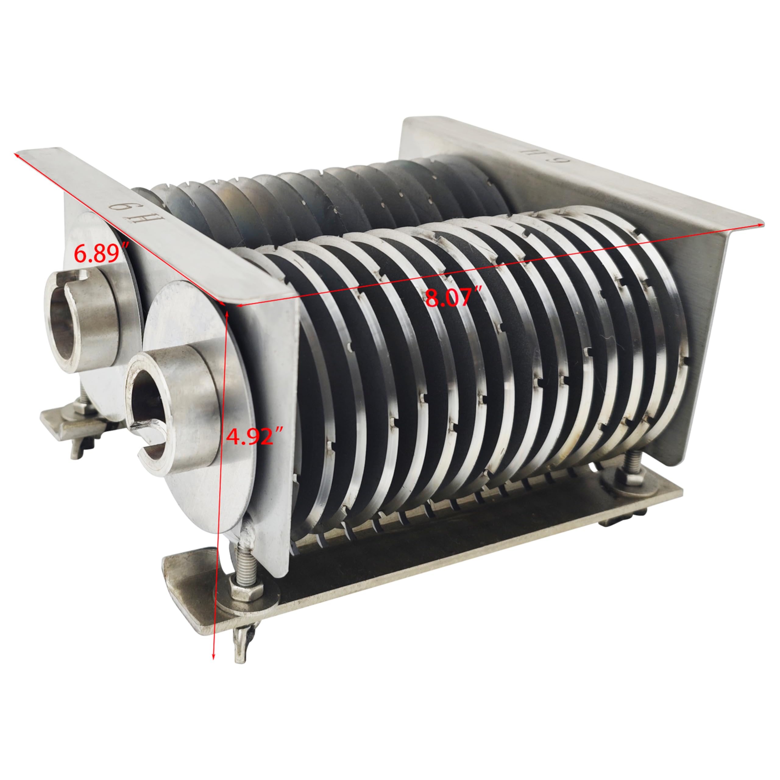 THUXEON 0.35inches/9mm Blade for Electric Food Slicer,110V Stainless Steel Blade for Commercial Slicer, Adjustable Thickness for Meat, Work for the Thickness Meat of 0.1-0.98inches/2.5-25mm