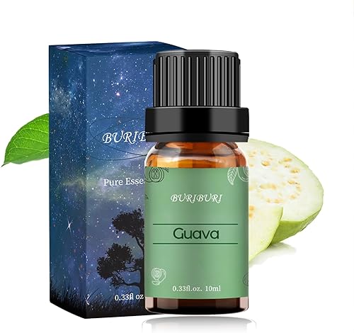 Miniatura 7 de BURIBURI Aceite esencial de guayaba de 0.3 fl oz (0.3 fl oz), aceite perfumado de grado prémium para difusores, masajes, fabricación de velas y jabón