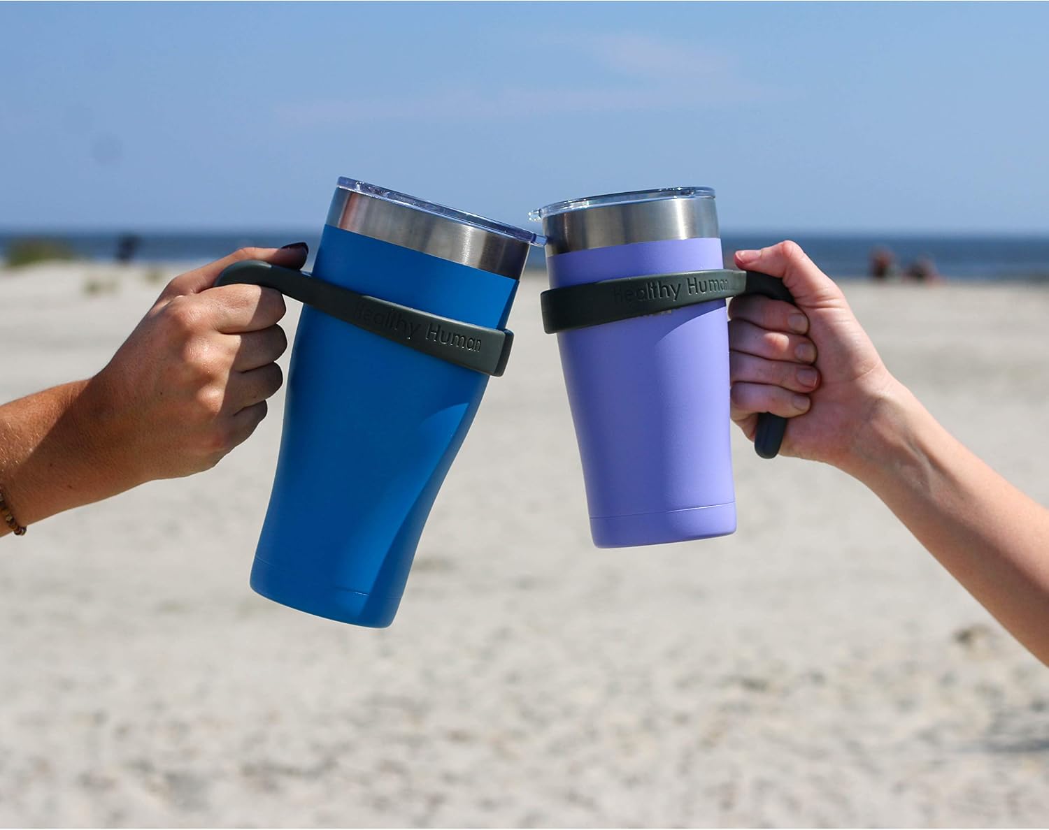Healthy Human Grip N Sip Cruiser Tumbler Handle For The 12oz & 20oz Tumbler Cruiser with Stainless Steel Straw & Clear Lid - Small (For the 12oz and 20oz Sizes) image 5