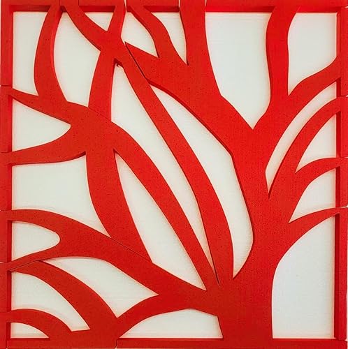 Miniatura 2 de Azulejos de techo para colgar techos acústicos decorativos con patrón floral de 2 x 2 pulgadas, paneles en V, decoración 3D perfecta para techos,