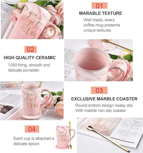 Miniatura 6 de You Got This Mug - Taza motivacional inspiradora Get Well Soon para sus mujeres regalos de despedida para compañeros de trabajo regalos de aliento