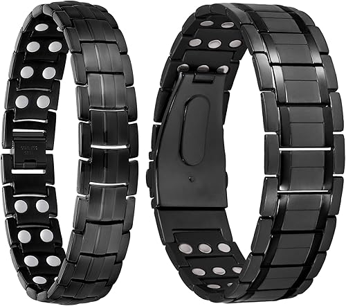 Miniatura 1 de Jecanori Pulseras magnéticas para hombres, pulsera magnética ultra fuerte, regalos de joyería con herramienta de tamaño