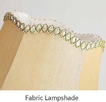 Table Lamps Traditional Bedroom Contemporary Fabric Drum Shade Desk Light Modern Simple Designs Bedside(Button Switch)
