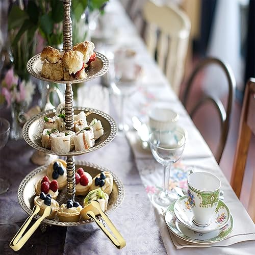 Miniatura 18 de Sunenlyst - 6 pinzas de hielo para azúcar, de acero inoxidable de 4.25 pulgadas, pequeñas pinzas de cocina para aperitivos, fiestas de té