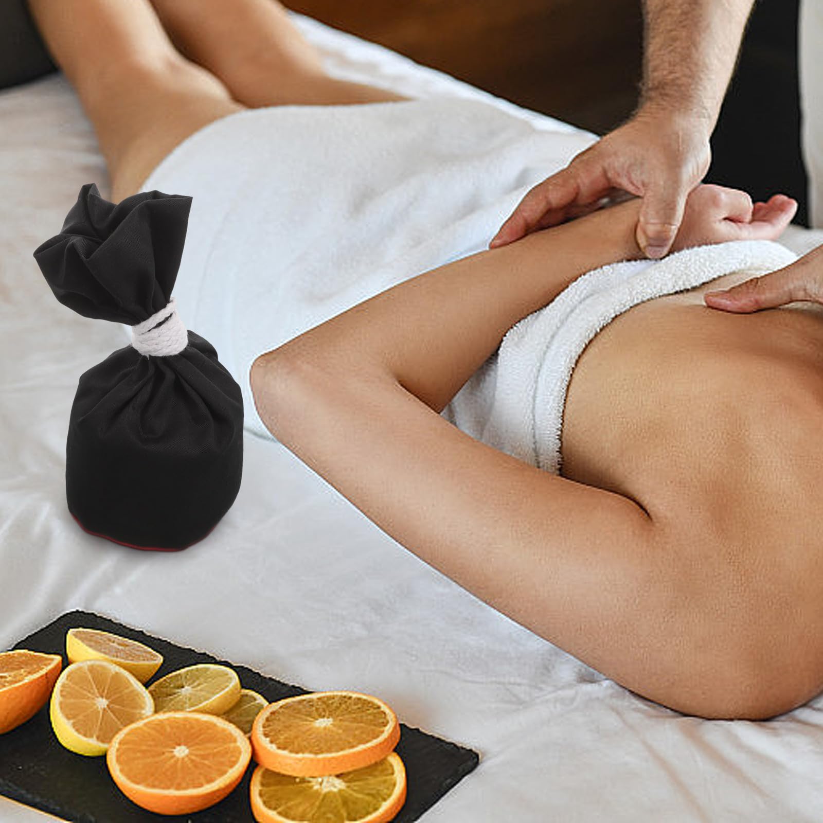 Vaguelly 2 Stück Massage Kräuterbälle mit Moxibustion Funktion aus Stoff für Wohltuende Massage und Wärmetherapie im Wellness und Spa Bereich