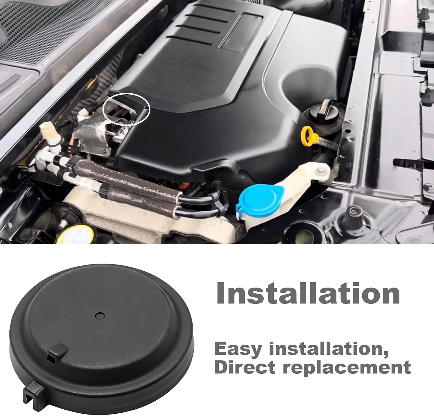 PCV Valve Cover Film Compatible with Land Rover Jaguar Range Rover Evoque Discovery Sport 2019-2024 Replace# LR174890