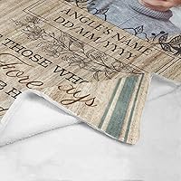 Vista 103 de Custom Memorial Blankets with Photo to Your Loved One's Memory, Memory Lane in Loving Memory Photo Blanket to Remind You of Your Beloved Ones 40x50