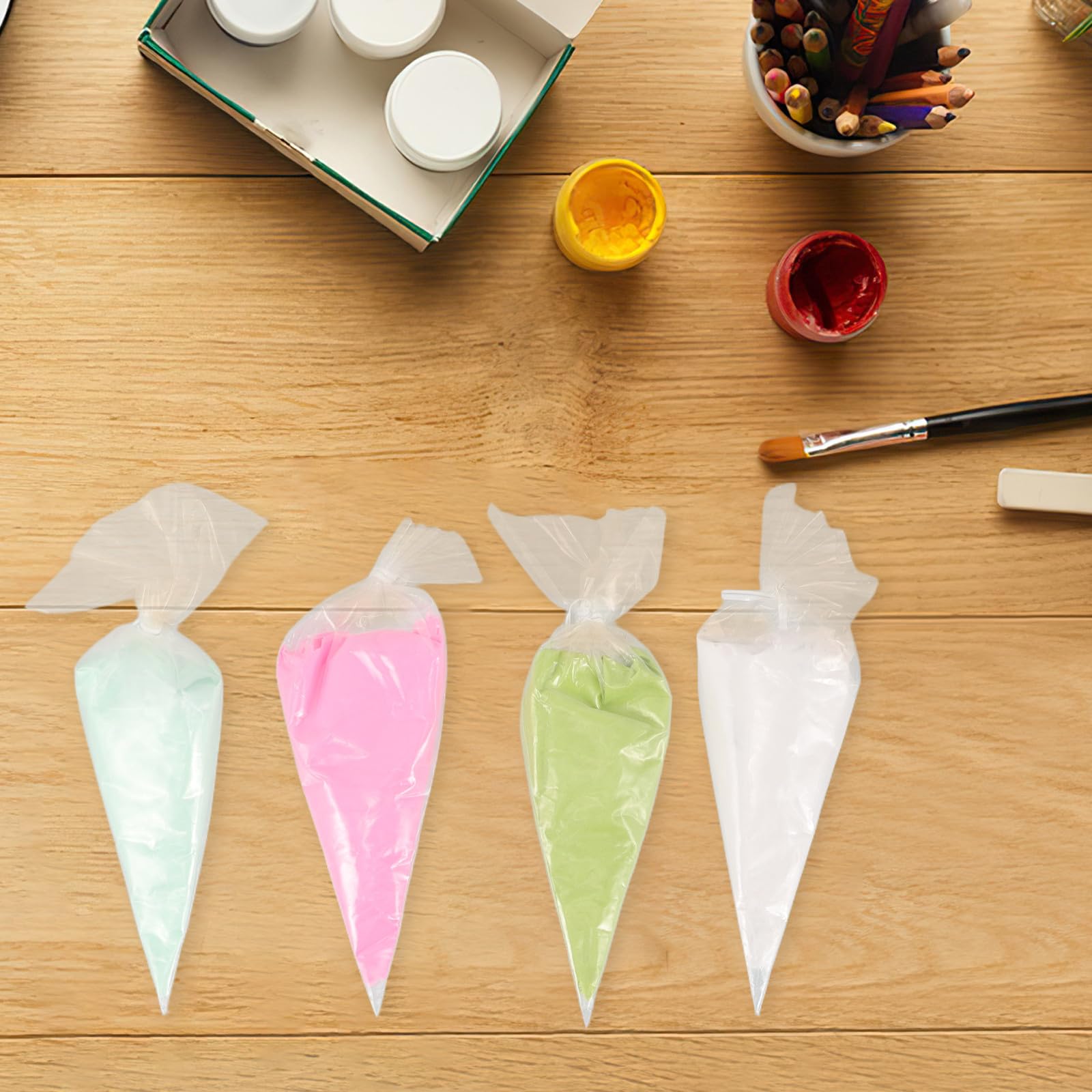 Kit di 8 Pezzi Crema Modellabile Artificiale per Decorazioni, Colla Simulazione Panna Montata in Resina Plastica, per Custodie Telefono e Accessori Gioielli