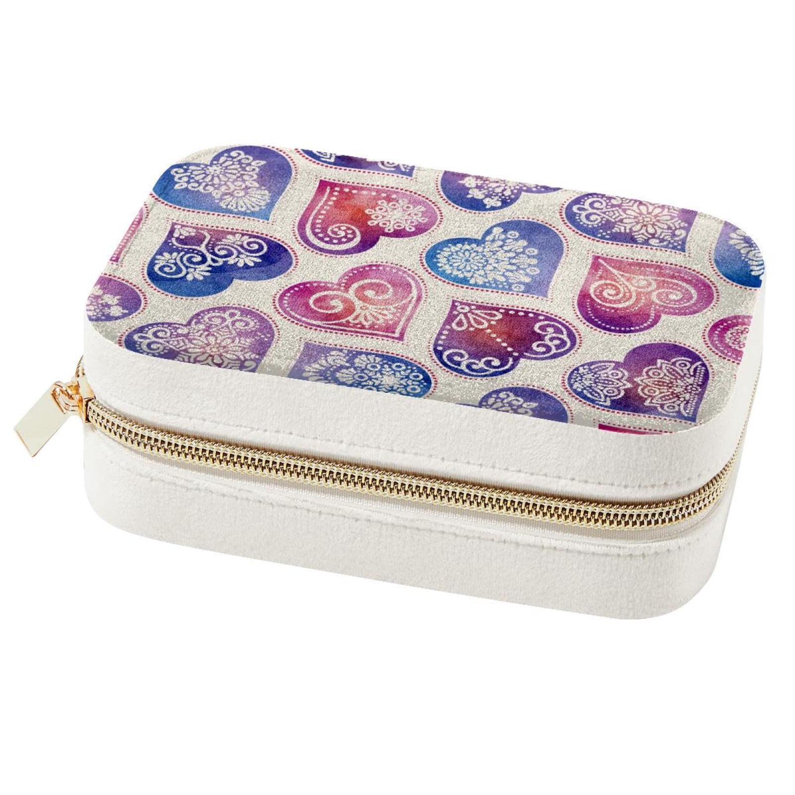 Boîte à bijoux de voyage Love, écrin de rangement haut de gamme pour bagues