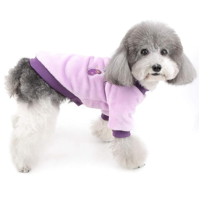 Foto 8 de 8 de ZUNEA Jerséis Invierno para Perro Pequeño Cálido Abrigo de Forro Polar Cachorro Suéter Ropa Lindos Tejidos…