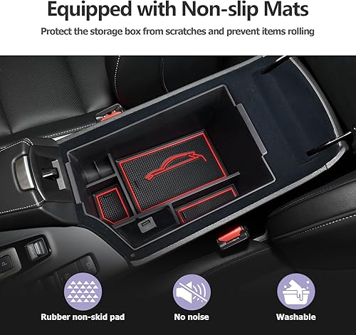 Miniatura 12 de ZCLINKO 2018-2023 Infiniti QX50 QX55 Center Console Organizer Armrest Box Accessories (White)