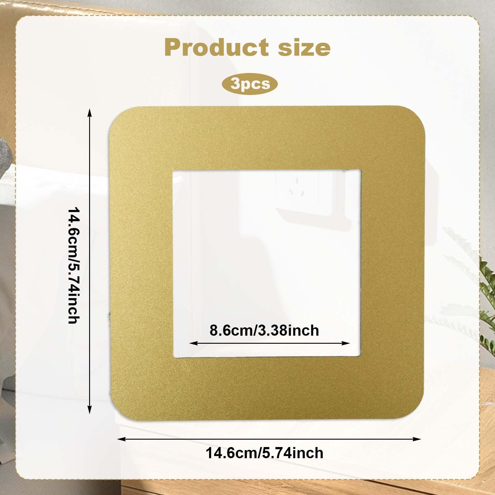 3x Protège Interrupteur Murale, Cache Interrupteur, Housse de Protection pour Interrupteur 1 Poste, Protection Murale en Acrylique pour Interrupteur Lumière