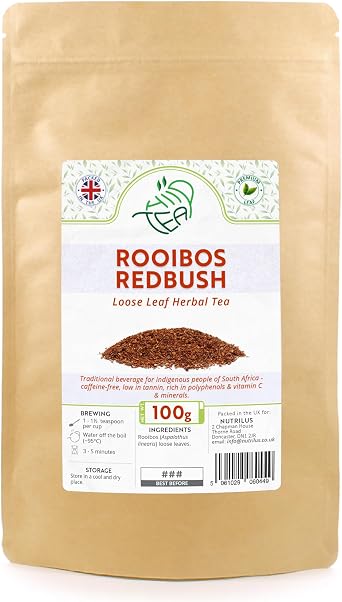 Rooibos Herbal Loose Tea   African Redbush Tea Premium Leaf 100g