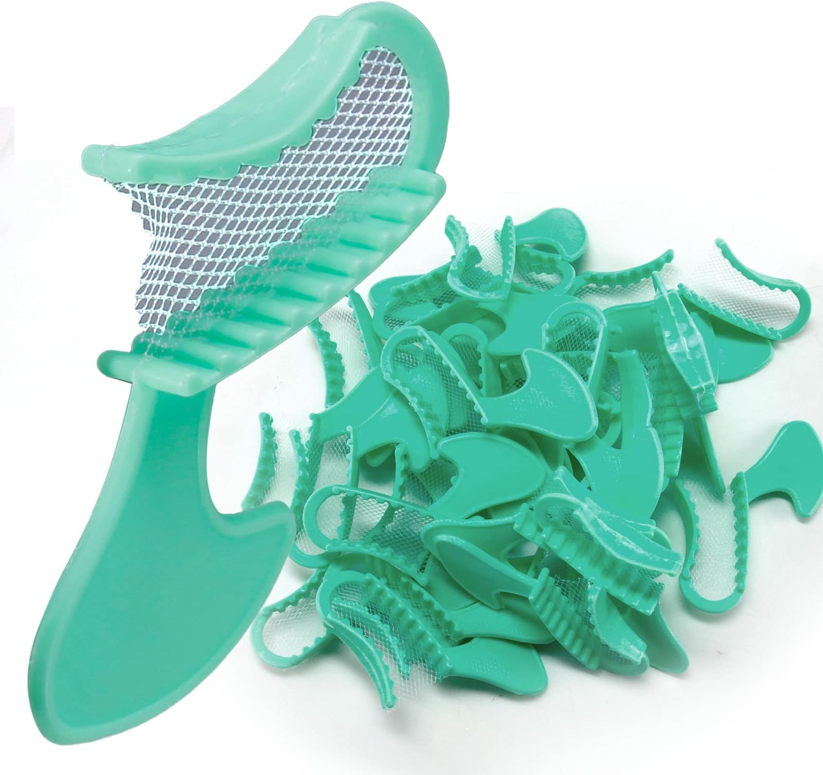 LA MIERE Dual-Arch Posterior Bite Registration Tray, Plastic with Non-Tear mesh, Green 50/ Bag
