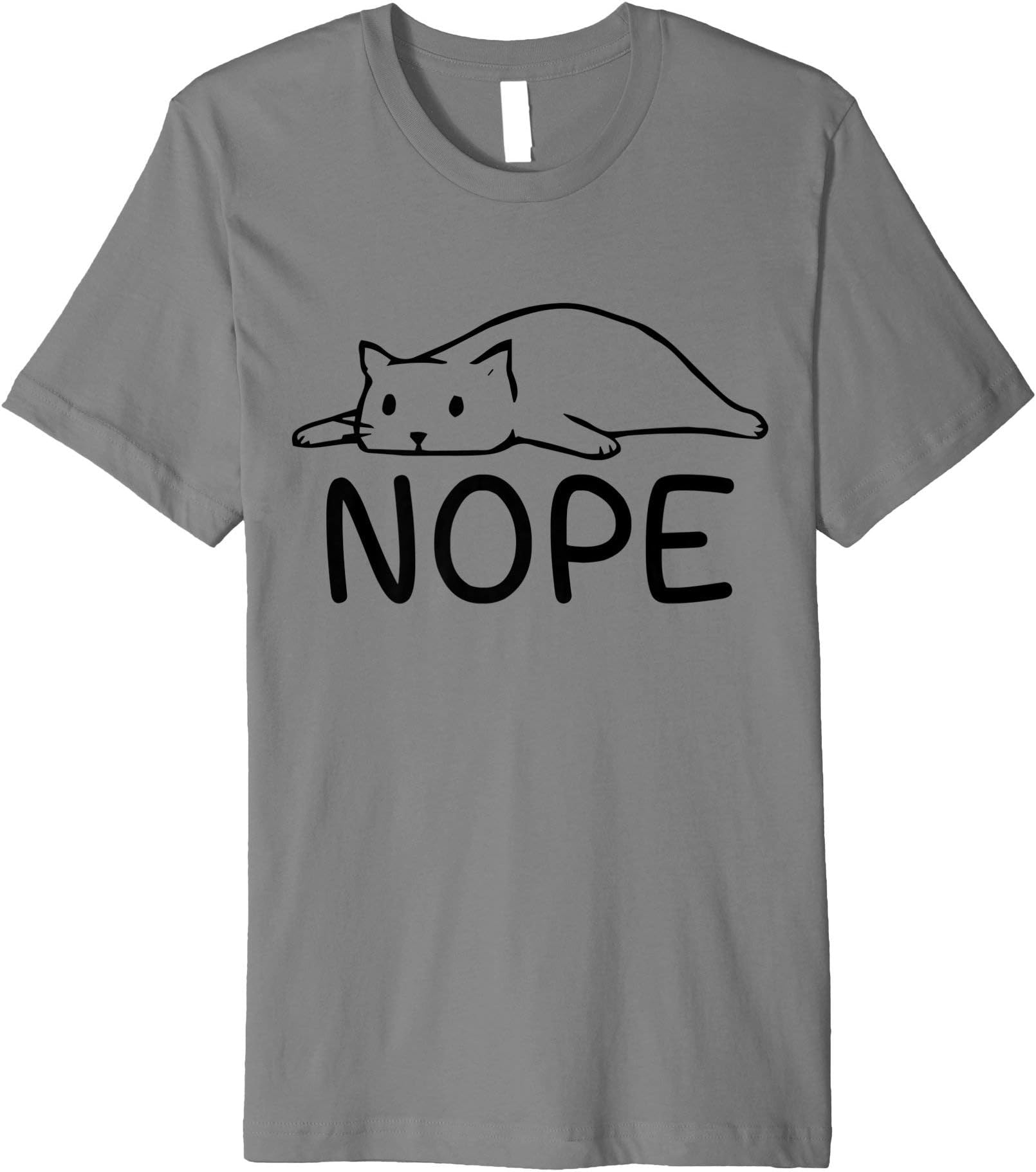 Nope Funny Lazy Cat - Nope Not Today Cat Lover Gift T-Shirt