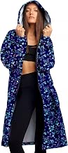 Womens Seravine Waterproof Reversible Raincoat for Women (IN, Alpha, 2XL, Aurelliane Navy Red Rose)