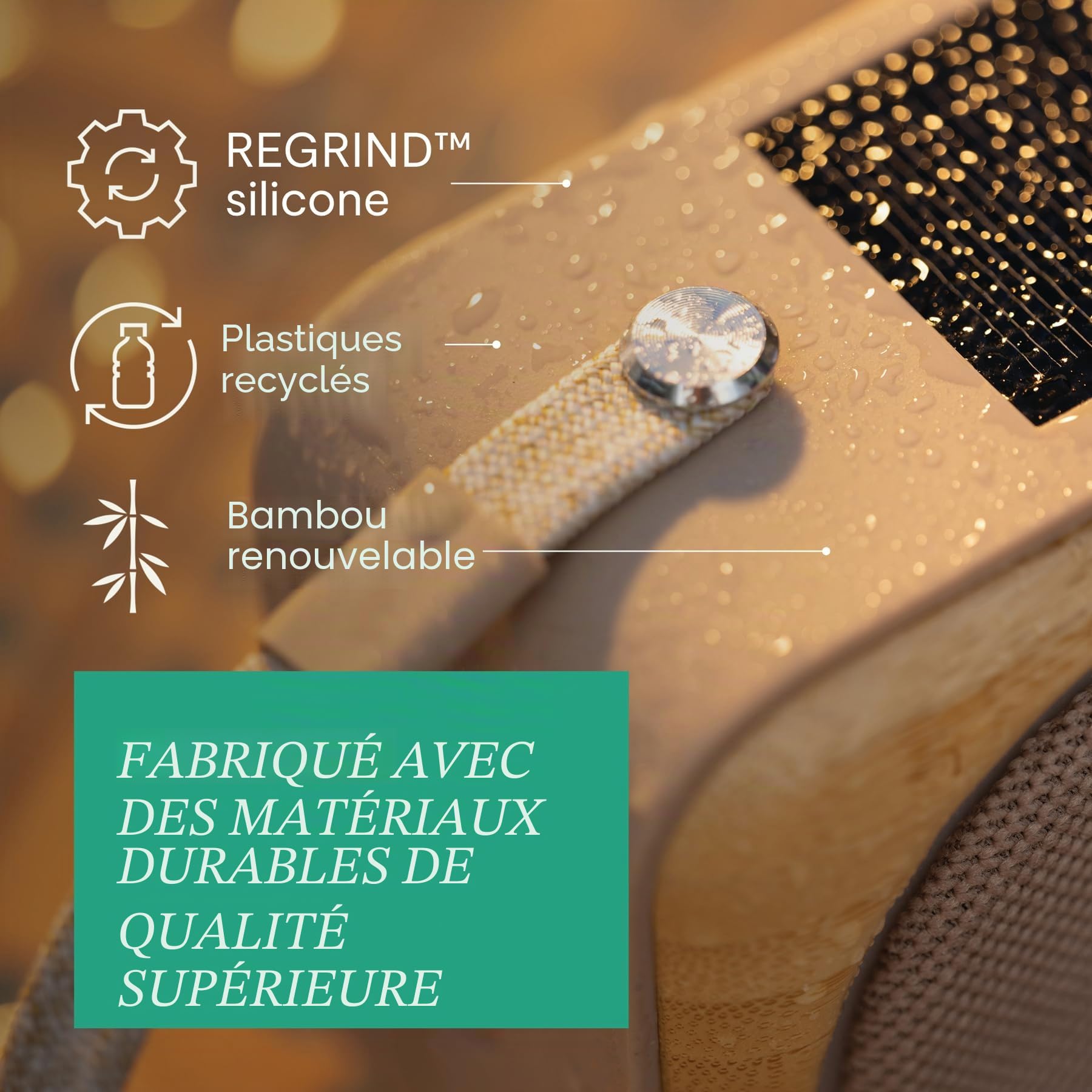 Marley House of Roots Solaire Enceinte Bluetooth Portable - Crème | Petite pour Voyage & Exterieur, Waterproof IP67, 14h De Musique, Haut Parleur Sans Fil Pour Smartphone