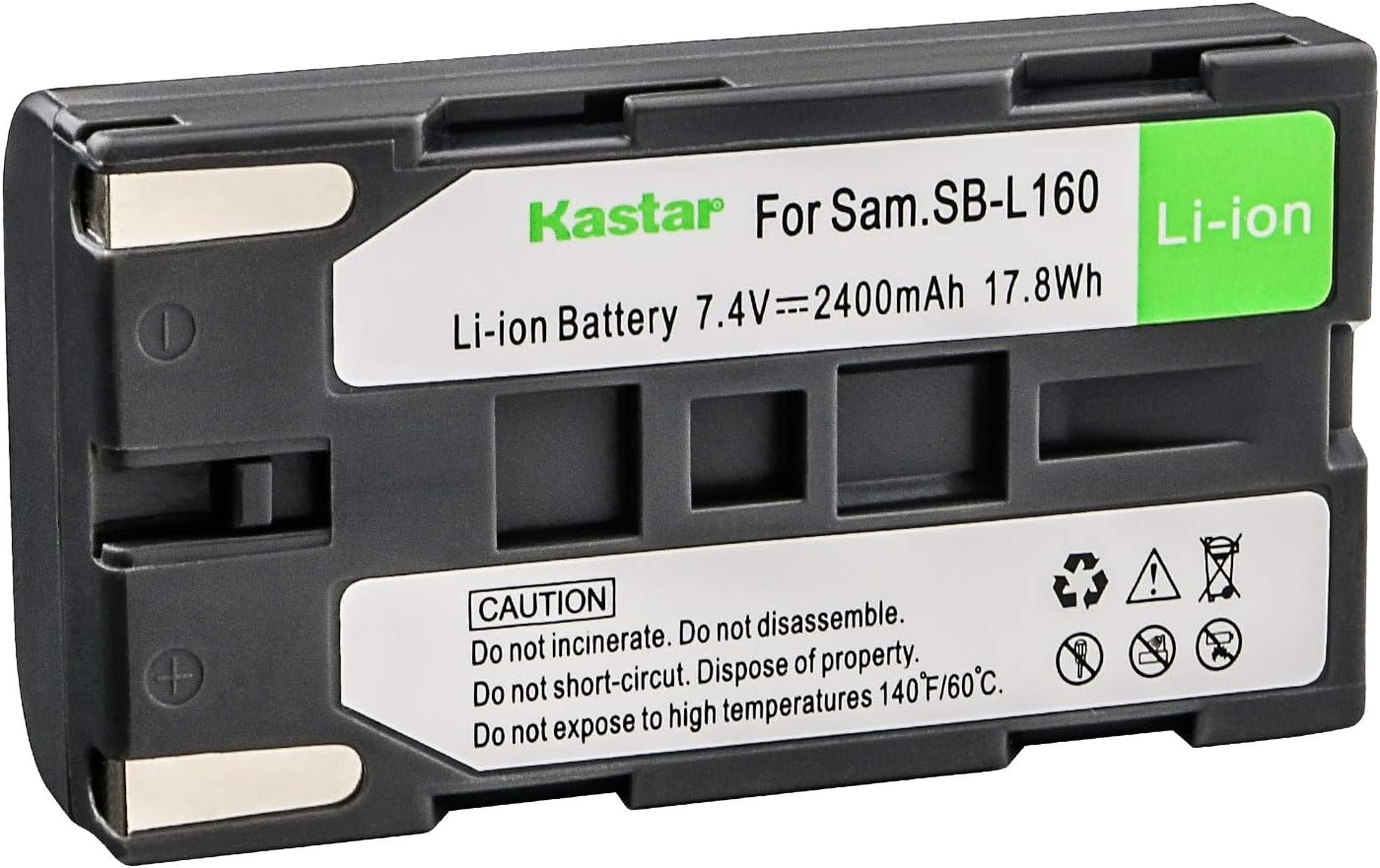 SB-L160 Battery for Samsung SC-L520, SC-L530, SC-L550, SC-L600, SC-L610, SC-L630, SC-L650, SC-L700, SC-L710, SC-L750, SC-L770, SC-L810, SC-L860, SC-L870, SC-L901, SC-L903, SC-L906, Camcorders
