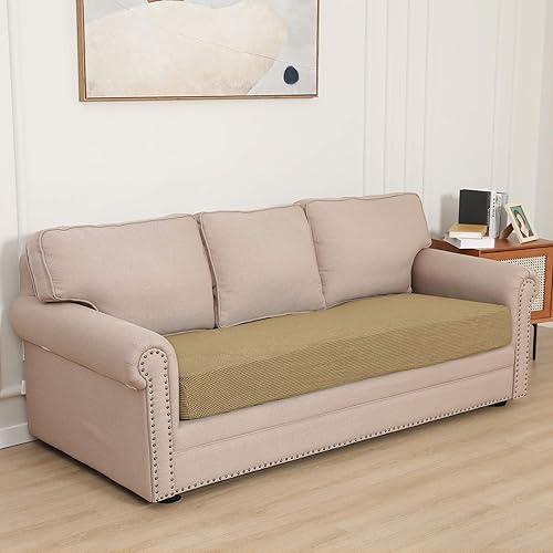 Vista 219 de Easy-Going Fundas Elásticas de 3 Piezas para Cojines de Sofá para Sofá Seccional Izquierdo/Derecho en Forma de L Chaise Lounge Funda de Asiento