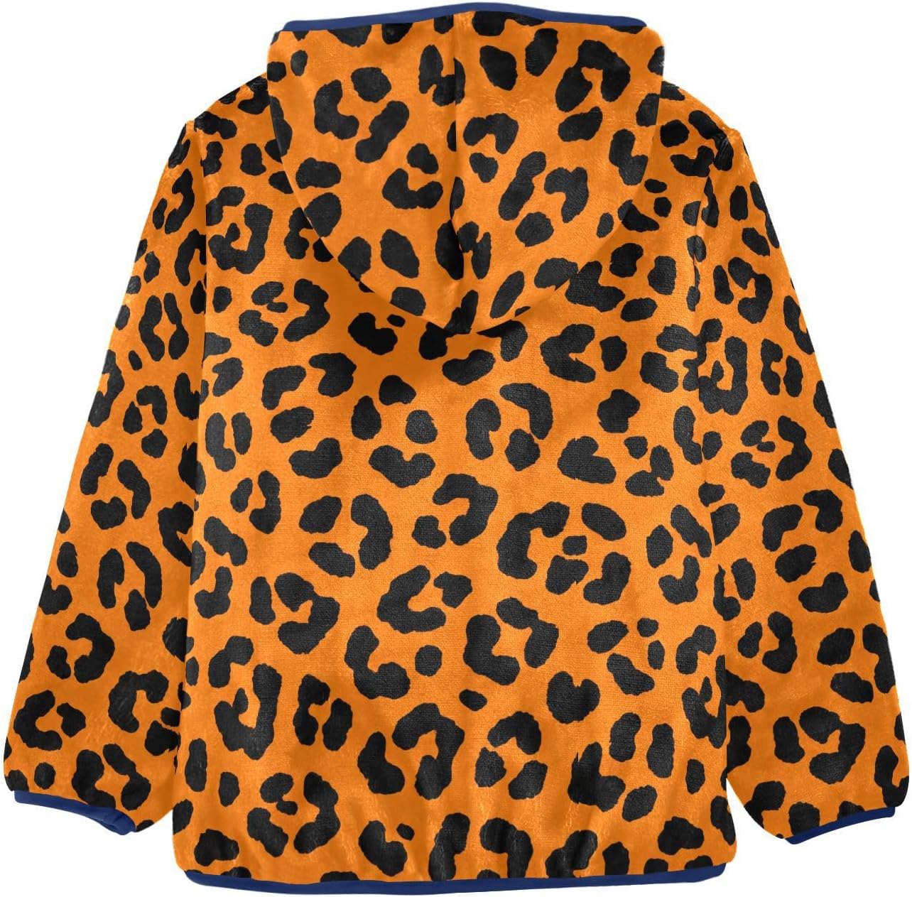 Orange and Black Leopard Print Toddler Winter Jackets Children Coat Navy Blue Warm Baby Boys Clothes
