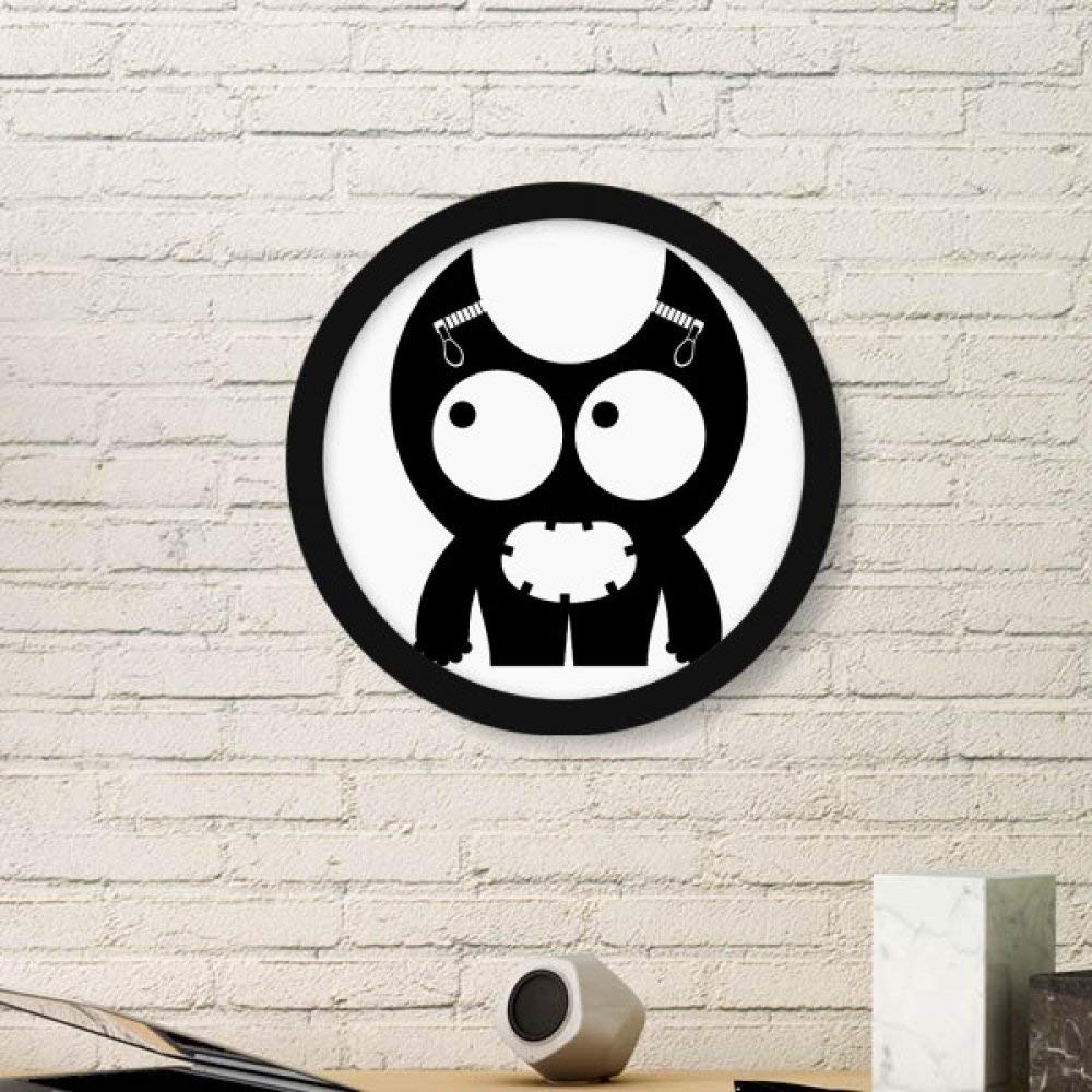 Alien cadre rond peinture murale noire de taille moyenne pour décoration de maison