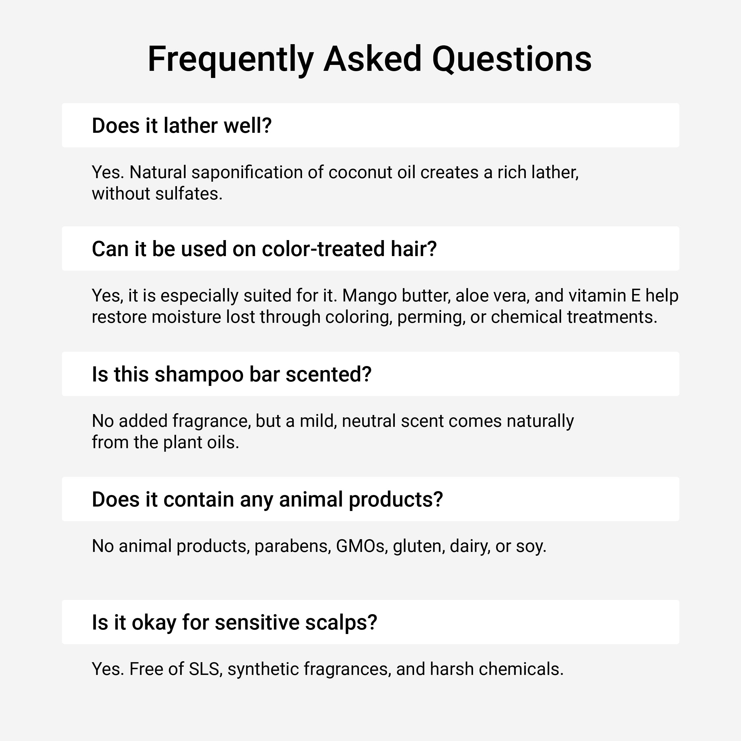 J·R·LIGGETT'S Solides Shampoo, feuchtigkeitsspendende Formel, komplett natürliches festes Shampoo mit Kokosöl und Aloe Vera, ohne Sulfate, ohne Reinigungsmittel, stellt die Weichheit wieder her