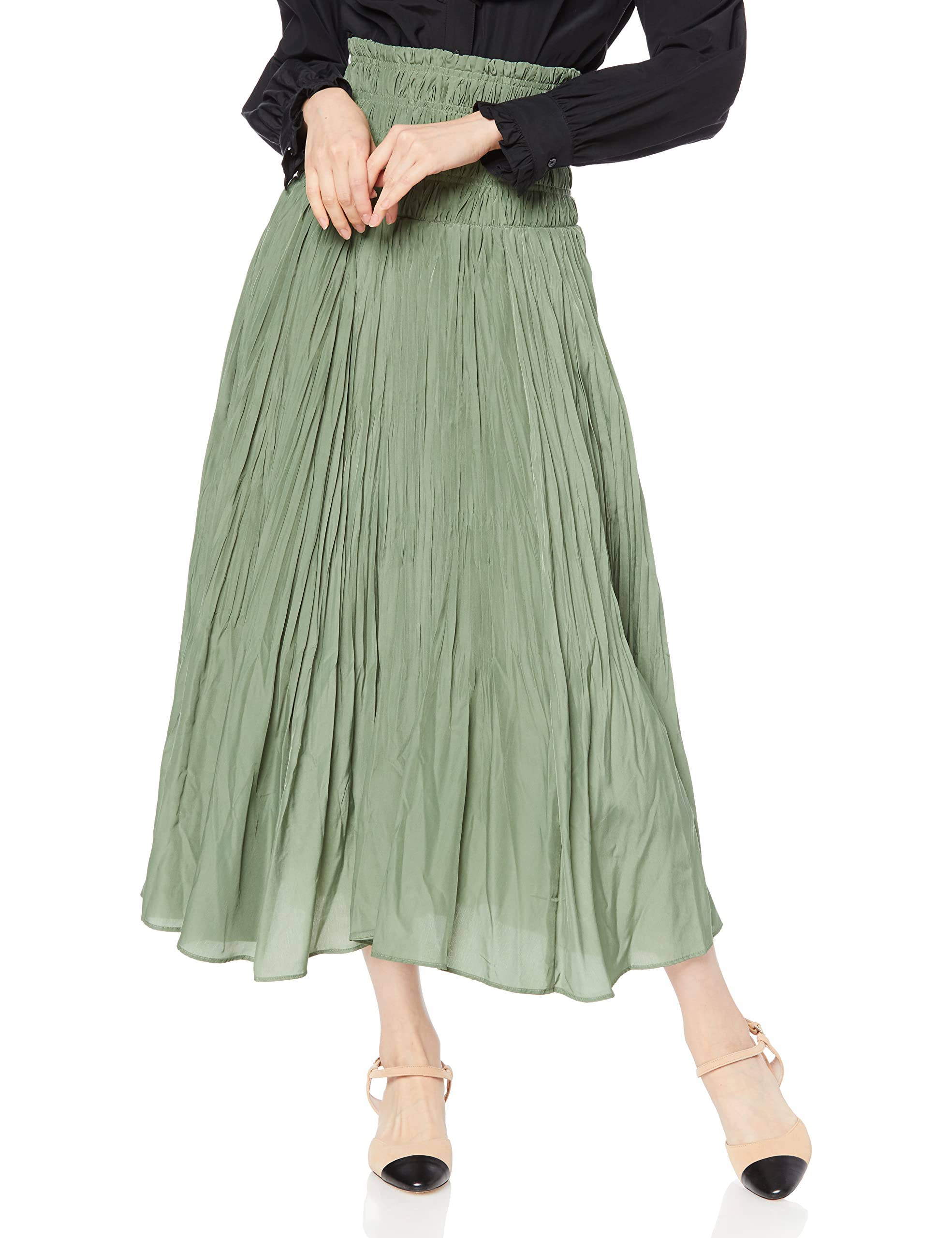 Amazon.co.jp: [スナイデル] シャーリングハイウェストステッチ  