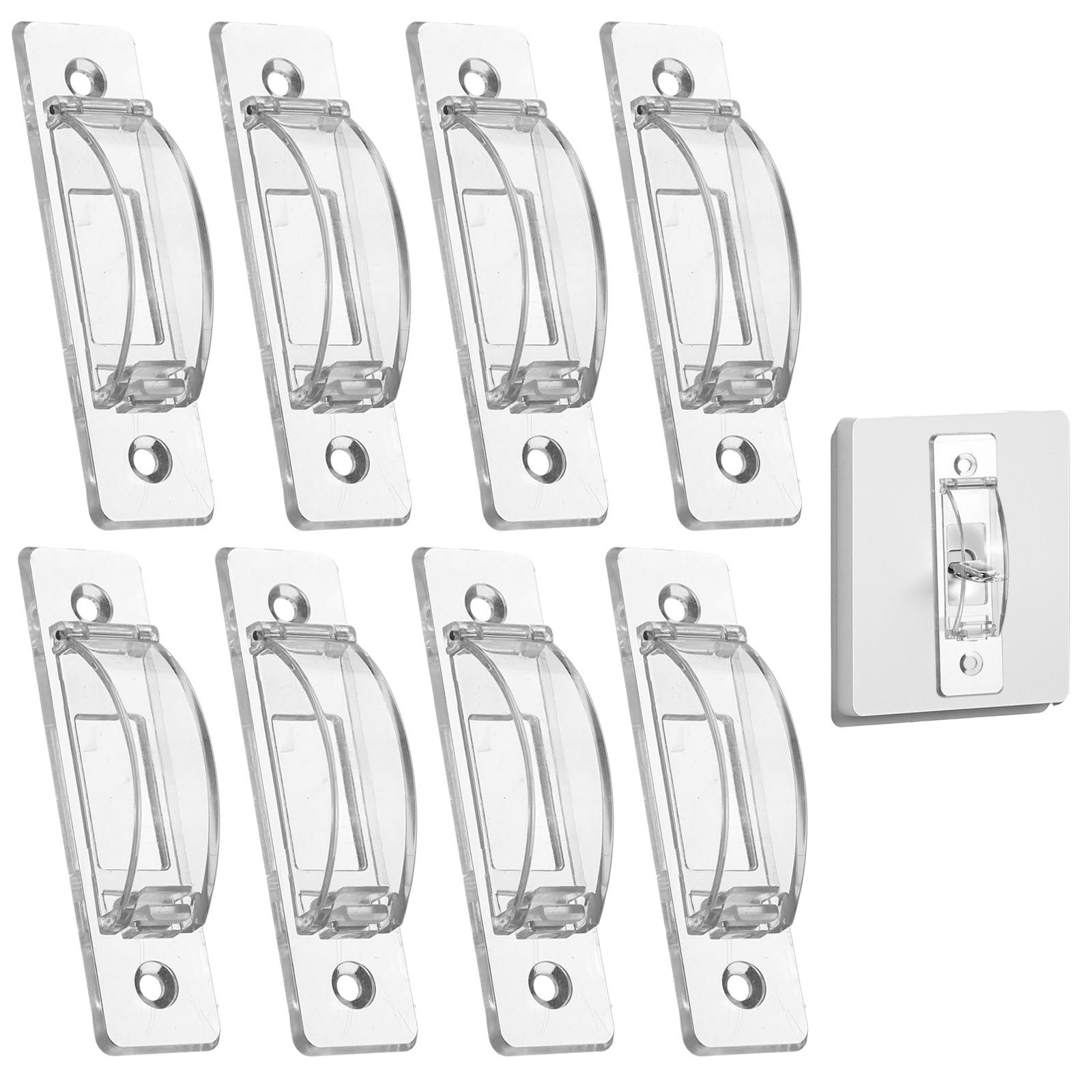 Hpmjz 8 Pcs Light Switch Guard Cover Baby Proof Wall - electrical safety | Mubboo