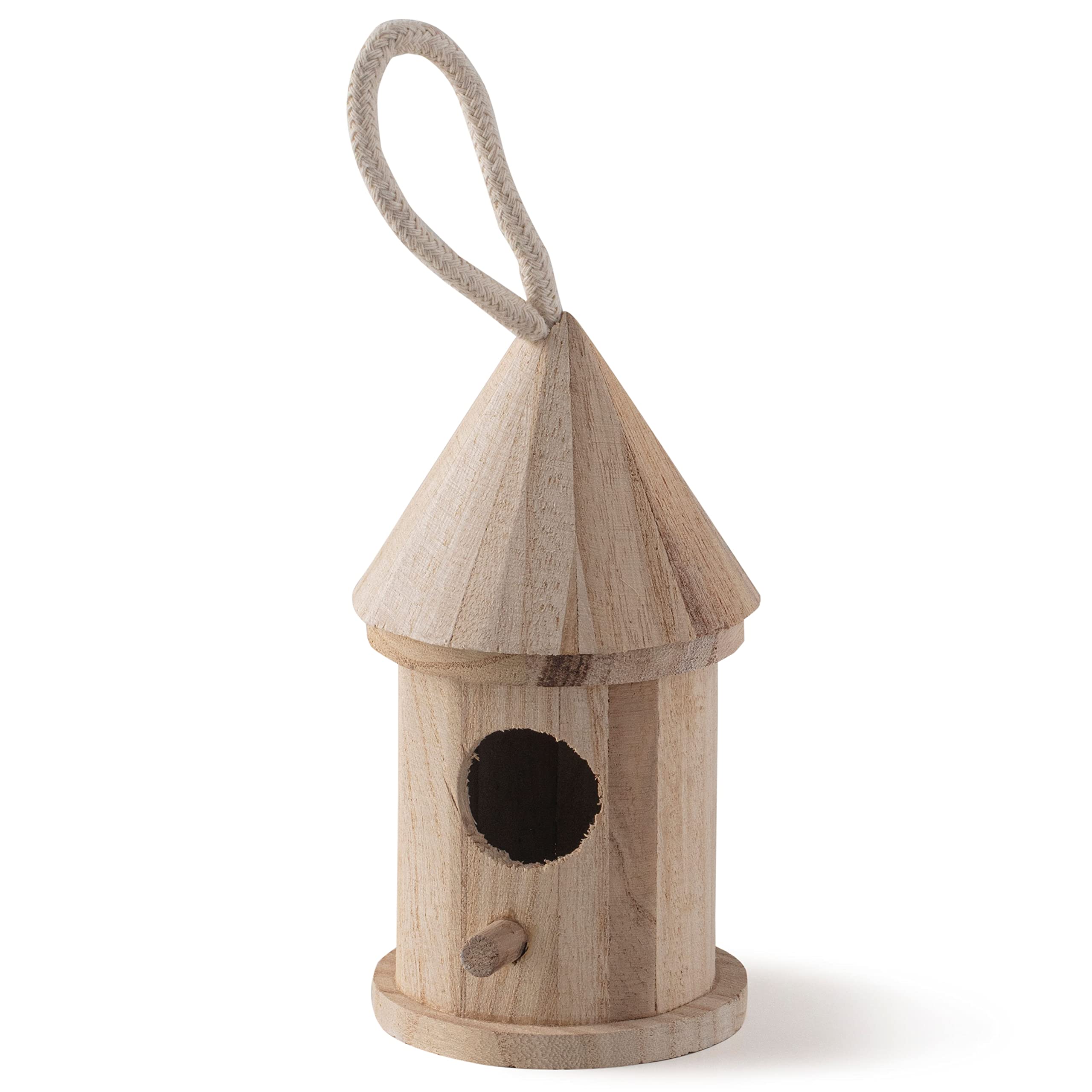 MICHAELS Bulk 12 Pack: 5”; Wooden Hut Birdhouse by Make Market®