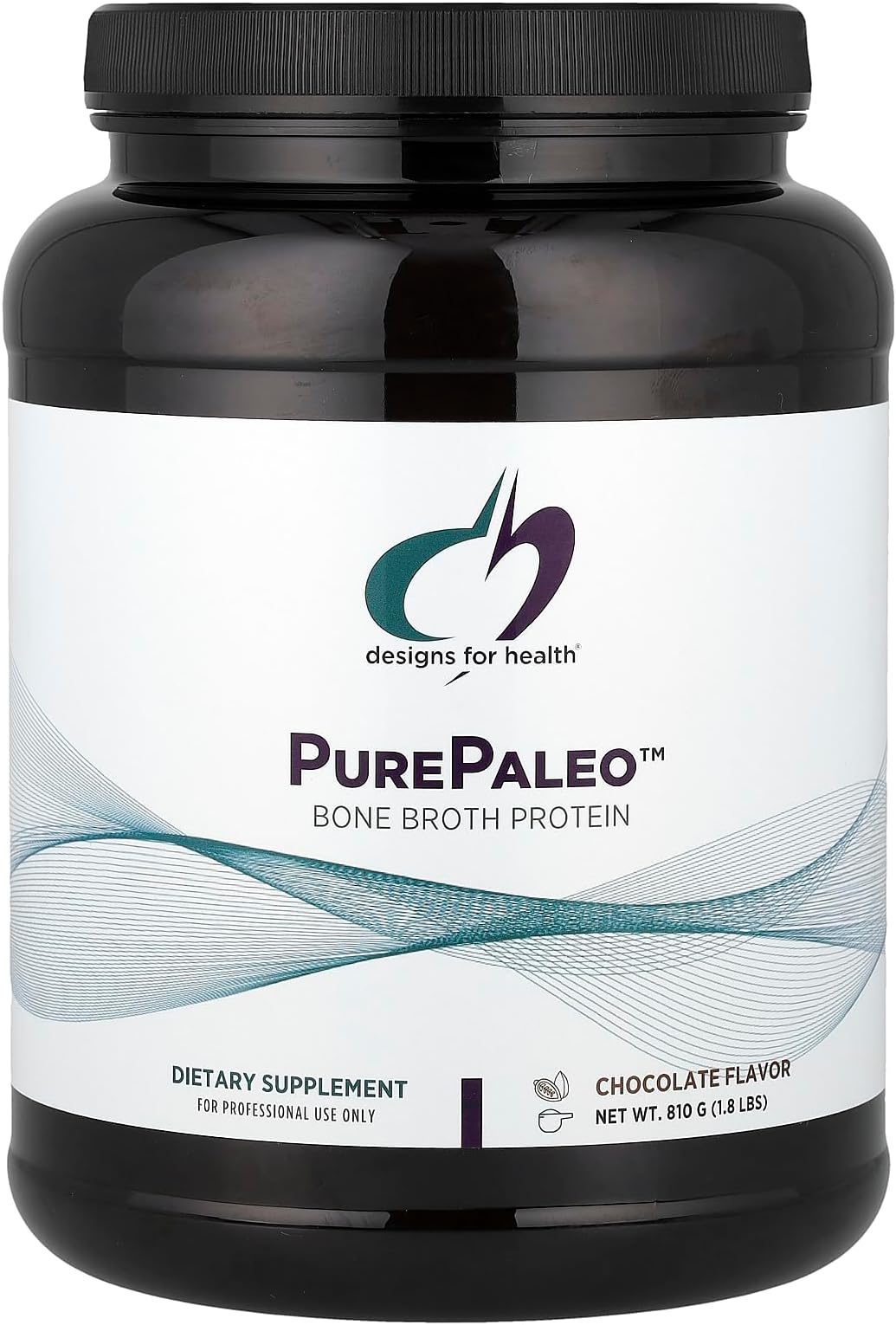 Designs for Health Bone Broth Protein Powder – 21g Grass-Fed, Collagen-Rich Beef Protein Isolate - Chocolate, Paleo, Non-GMO, Dairy-Free (30 Servings / 810g)
