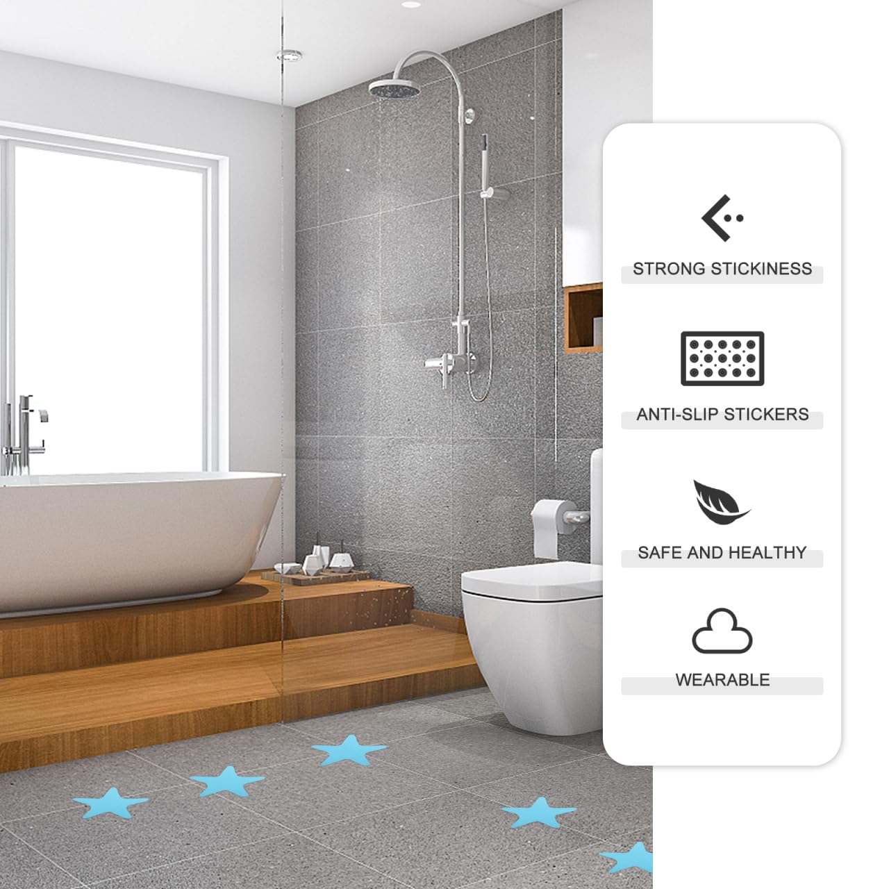 Navaris Tappetino Antiscivolo Vasca Da Bagno - Tappeto Anti Scivolo - Foto 7