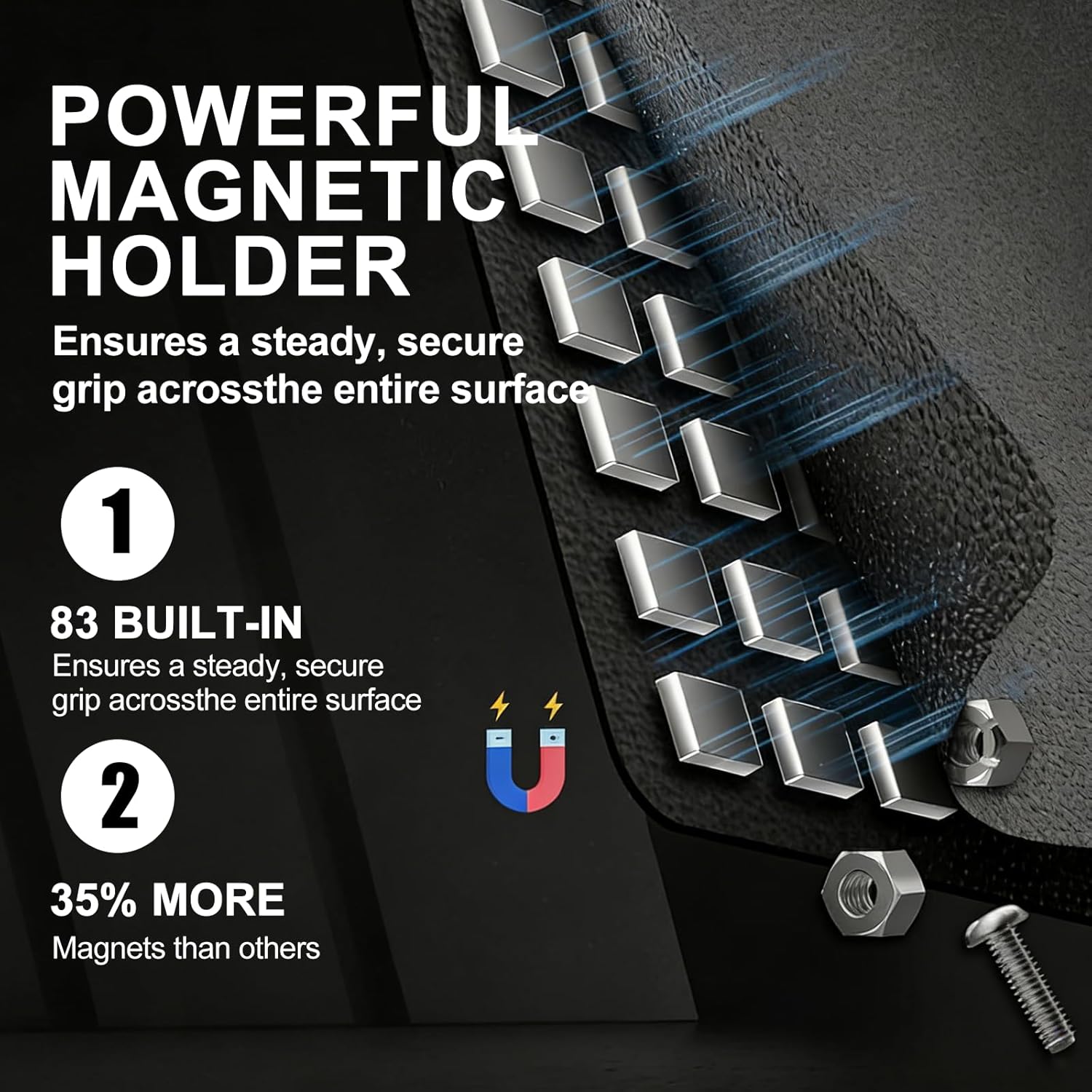 15"X12" Magnetic Tool Mat, Professional Magnetic Mat with PVC Non-Slip Protection Layer, Magnetic Tool Pad for Garage, Workshop and Auto Repair