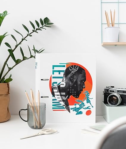 Miniatura 5 de Carpeta oficial de 2 anillos Space Jam – Carpeta de anillos A4 – 10.6 x 12.6 pulgadas / 10.6 x 12.6 in – Carpeta de anillos A4 – Archivos A4 Carpeta