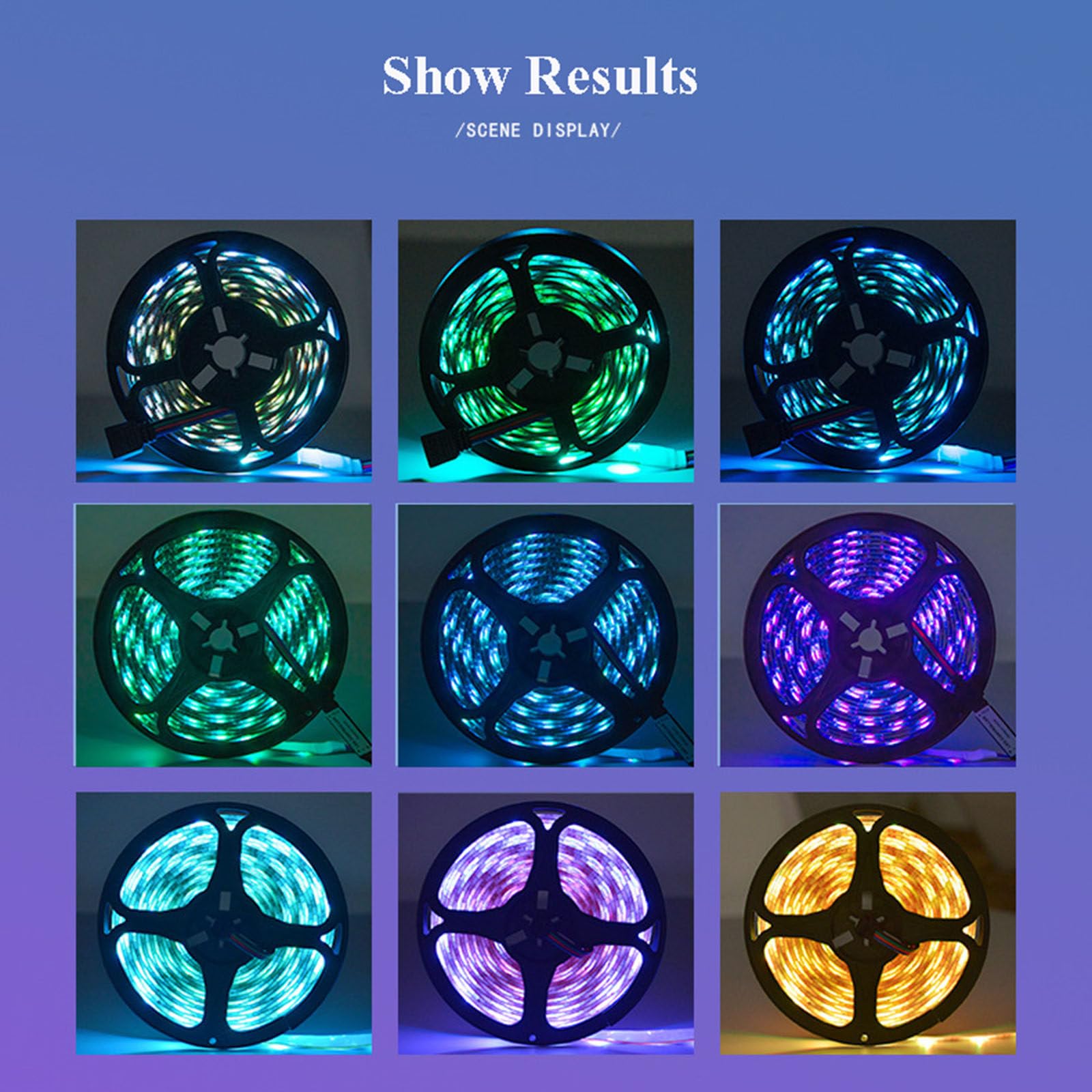 Tira de iluminación LED 5050, Control por aplicación Bluetooth para teléfono móvil, Tira de luz de Fondo de TV USB, Juego de Tira de Luces RGB Inteligente de 5V,3 * 5m
