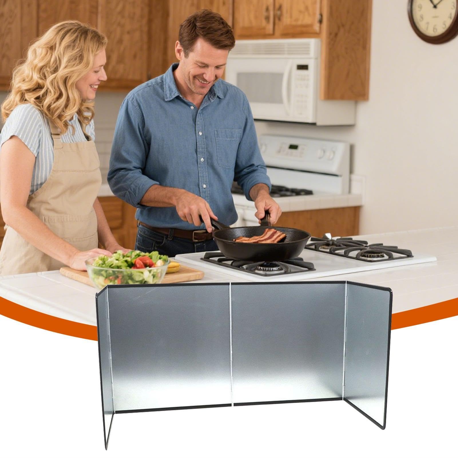 Protector Antisalpicaduras Malla Fina Acero Inoxidable | Protector Plegable Aislamiento Térmico Cocina Encimera Pared Alimentos