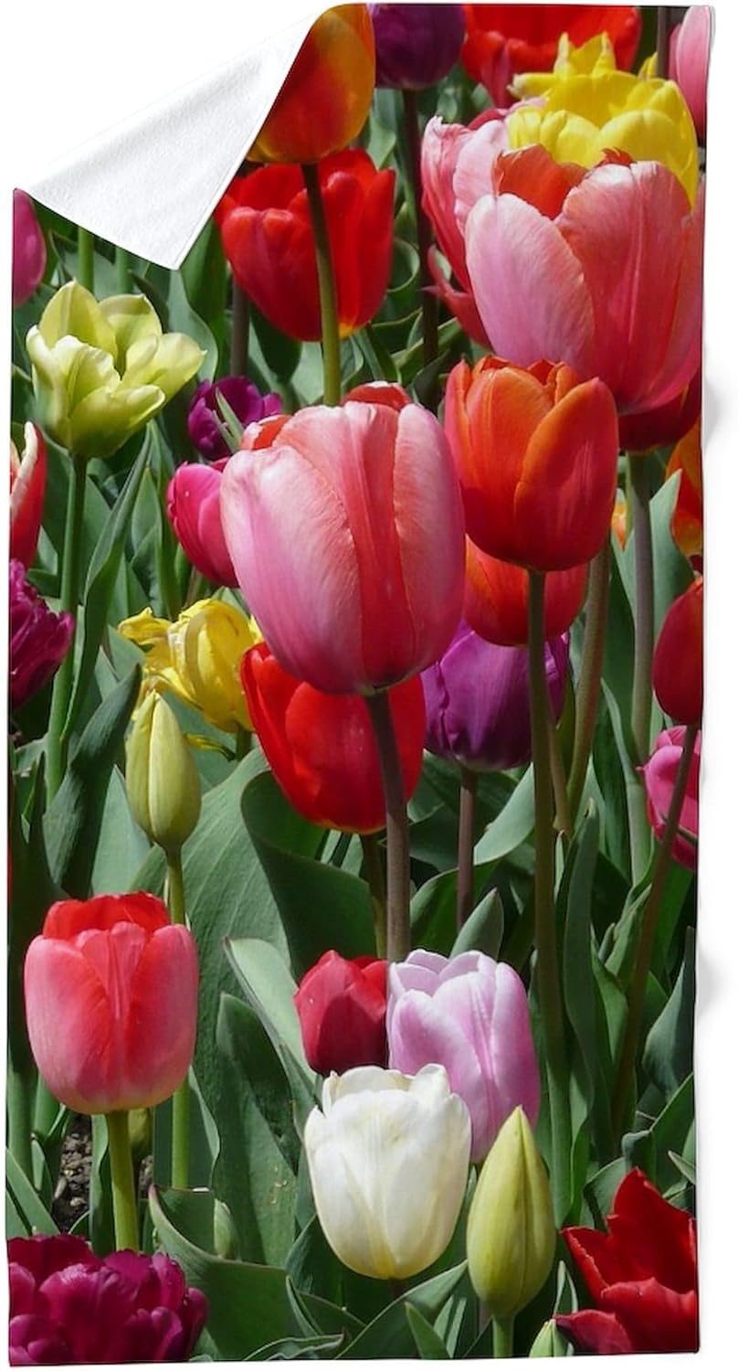 CafePress Tulip20150207 30"x60" Absorbent Cotton Back, Soft Beach, Pool Towel