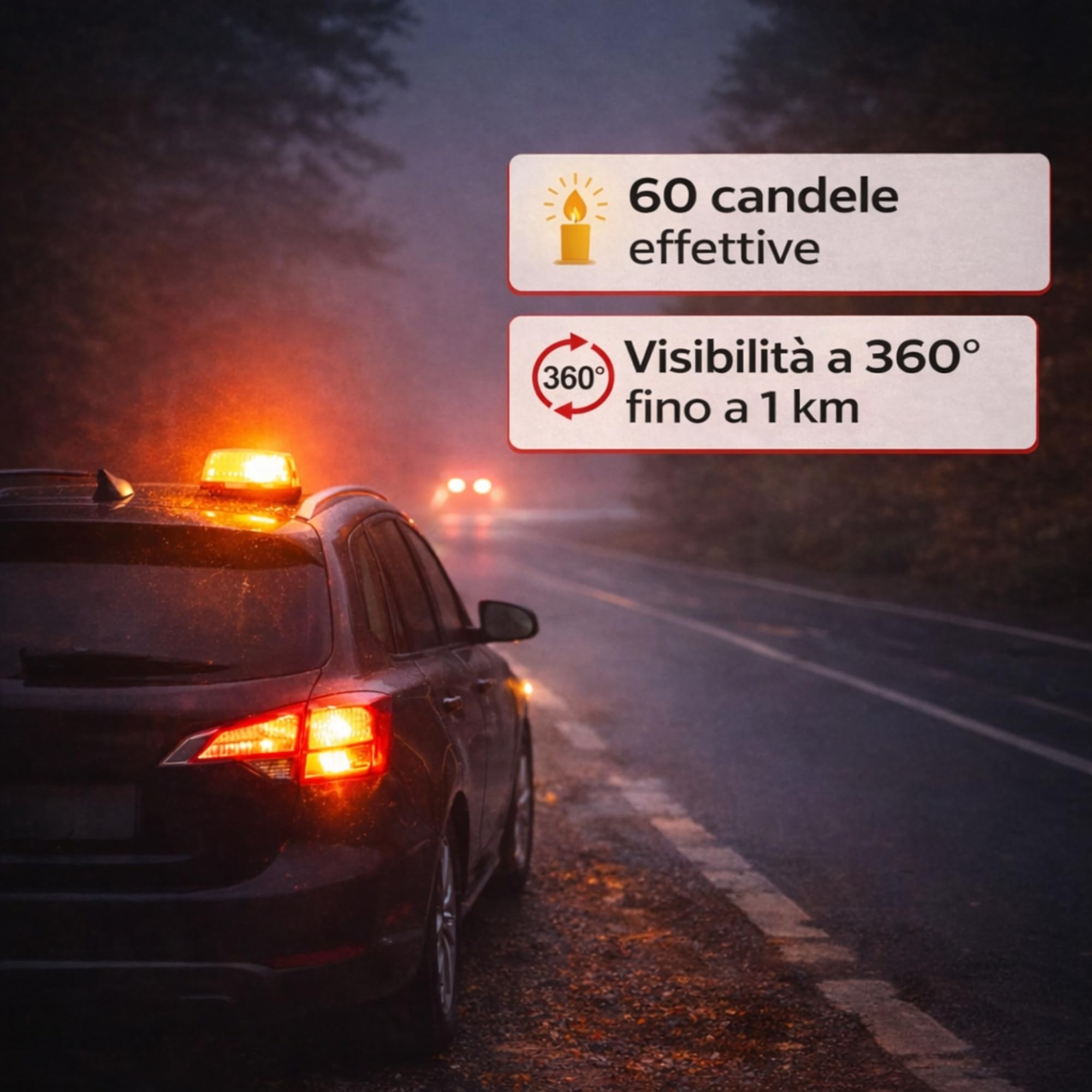 baliza v16 omologata spagna DGT 3.0 con Geolocalizzazione - Dispositivo Luminoso V16 Lampeggiante per Emergenza Auto - Faro Omologato Spagna - Luce di Emergenza