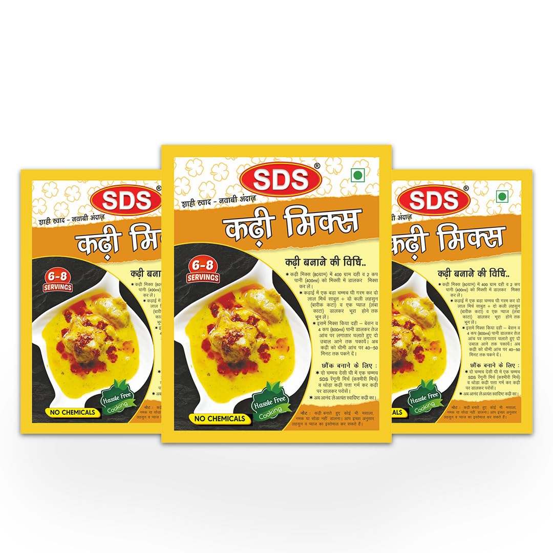 See full amazon price history chart for SDS Kadhi Mix 80g- Pack of 3 SDS Kadhi Mix 80g- Pack of 3 (B0C9ZL3SHS) Amazon Price History, Amazon Price Tracker