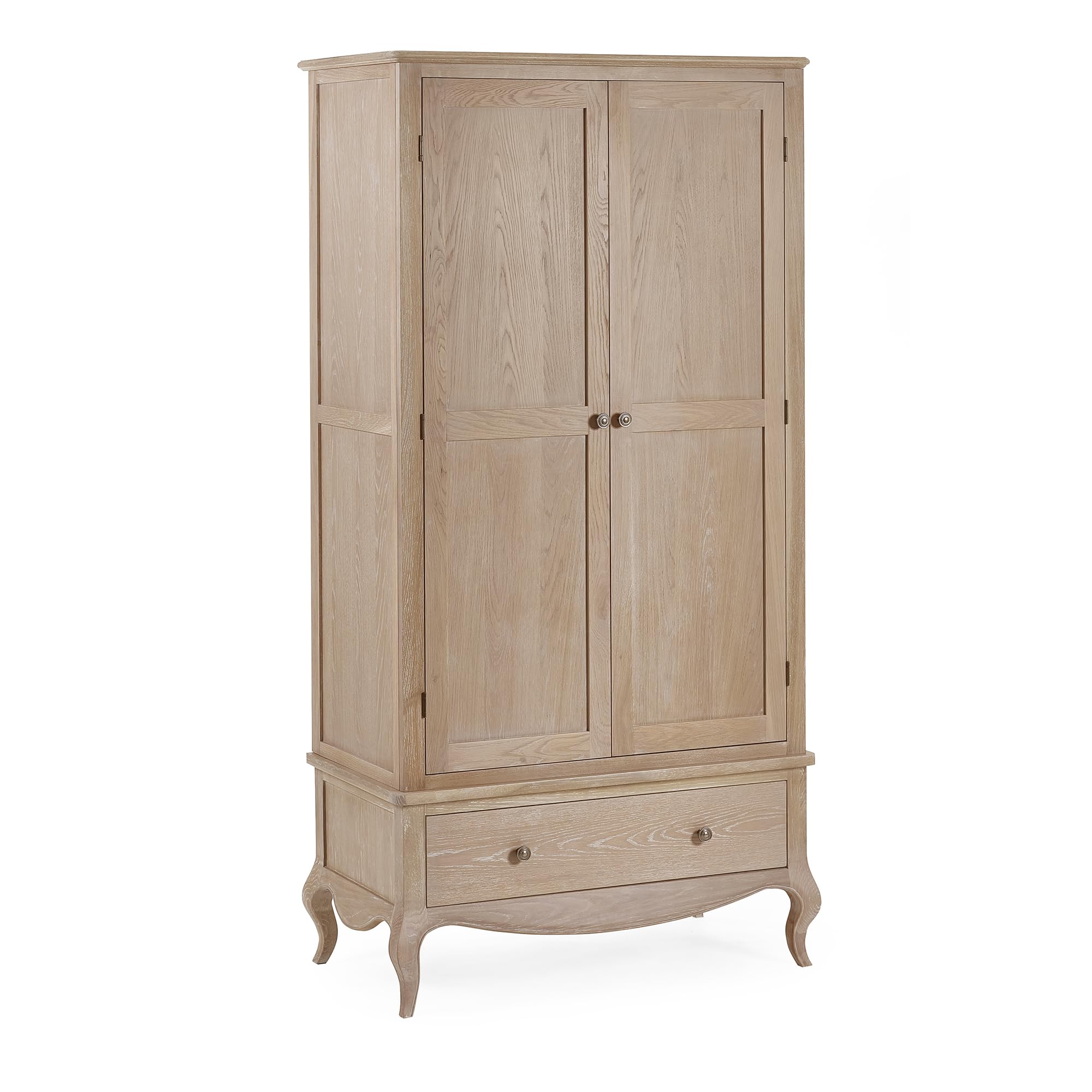 Julian Bowen Camille Combination Wardrobe - Brown - Oak - H200cm x W100cm x D55cm