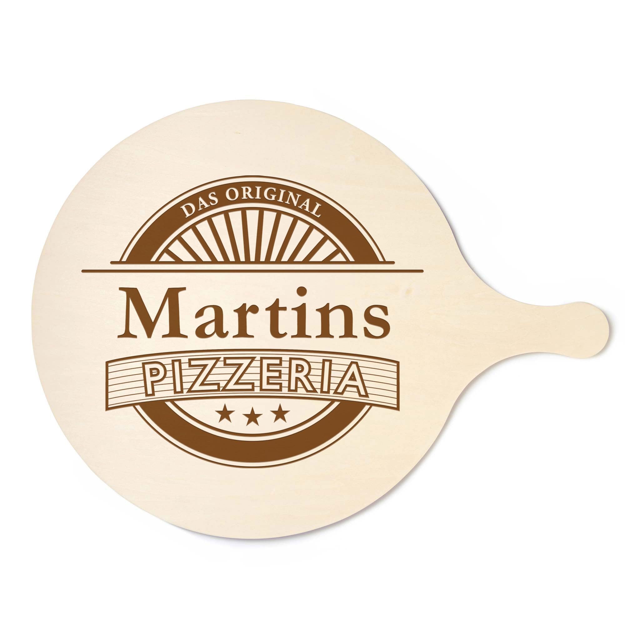 Pizzabrett mit Gravur, Pizzateller mit Name, Personalisiertes Schneidebrett, Holz Serviertablett, Pizza Servierbrett, Großer Holzteller, Servierplatte, Küchenzubehör, Geschenke für Frauen und Männer