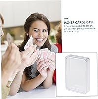 Vista 5 de 12 cajas de póquer caja de plástico organizador de tarjetas de póquer de plástico caja organizadora transparente titulares de tarjetas de juego