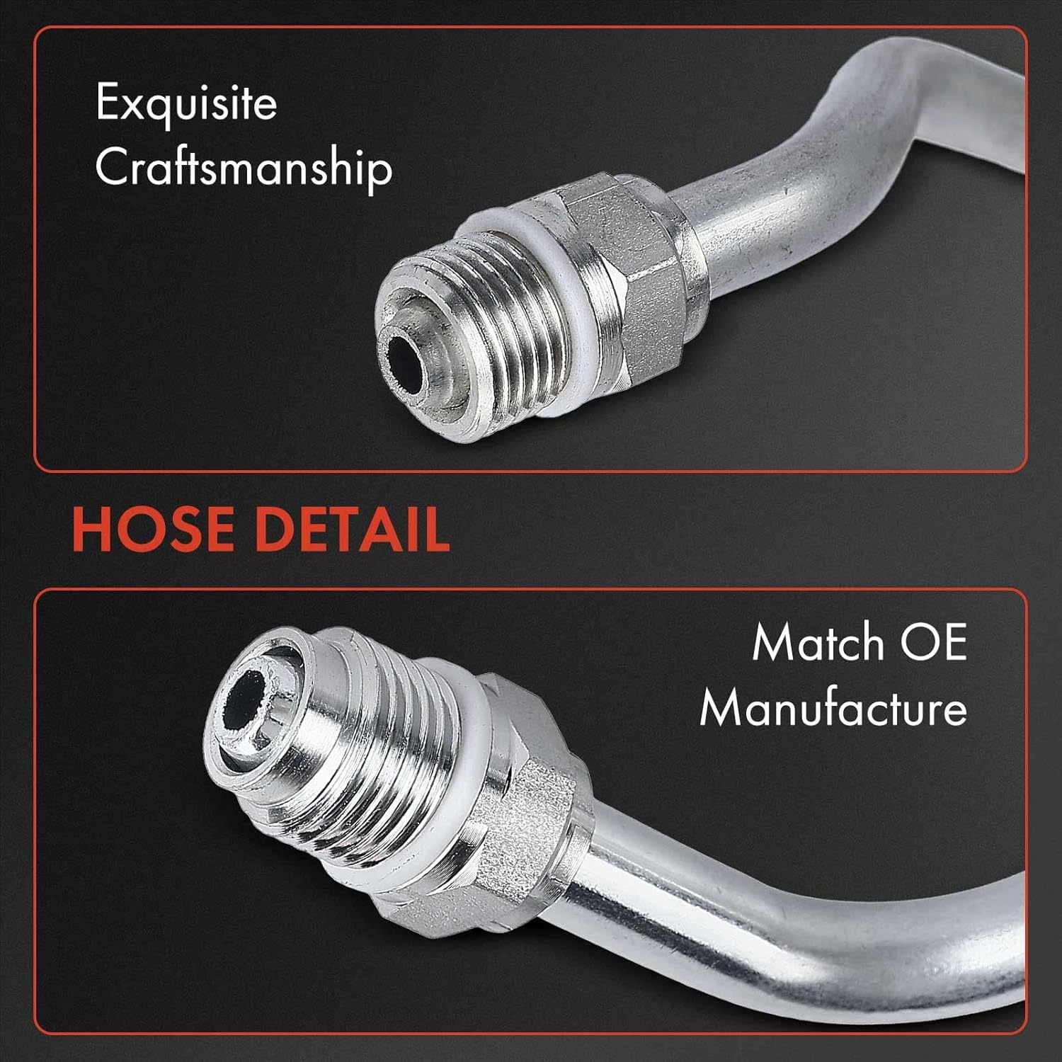 A-Premium Power Steering Pressure Hose Line Assembly Compatible with Ford Sable, Taurus & Mercury Sable, 1999 2000 2001, 3.0L, Pump to Gear/Rack Pinion