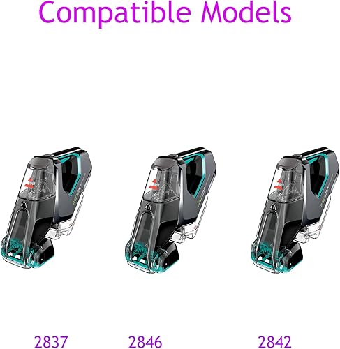 Miniatura 2 de Bissell 2837 - Cargador de repuesto, compatible con Bissell 2842 2846 28378 2877 2837 borrador de manchas de mascotas, cable de alimentación negro