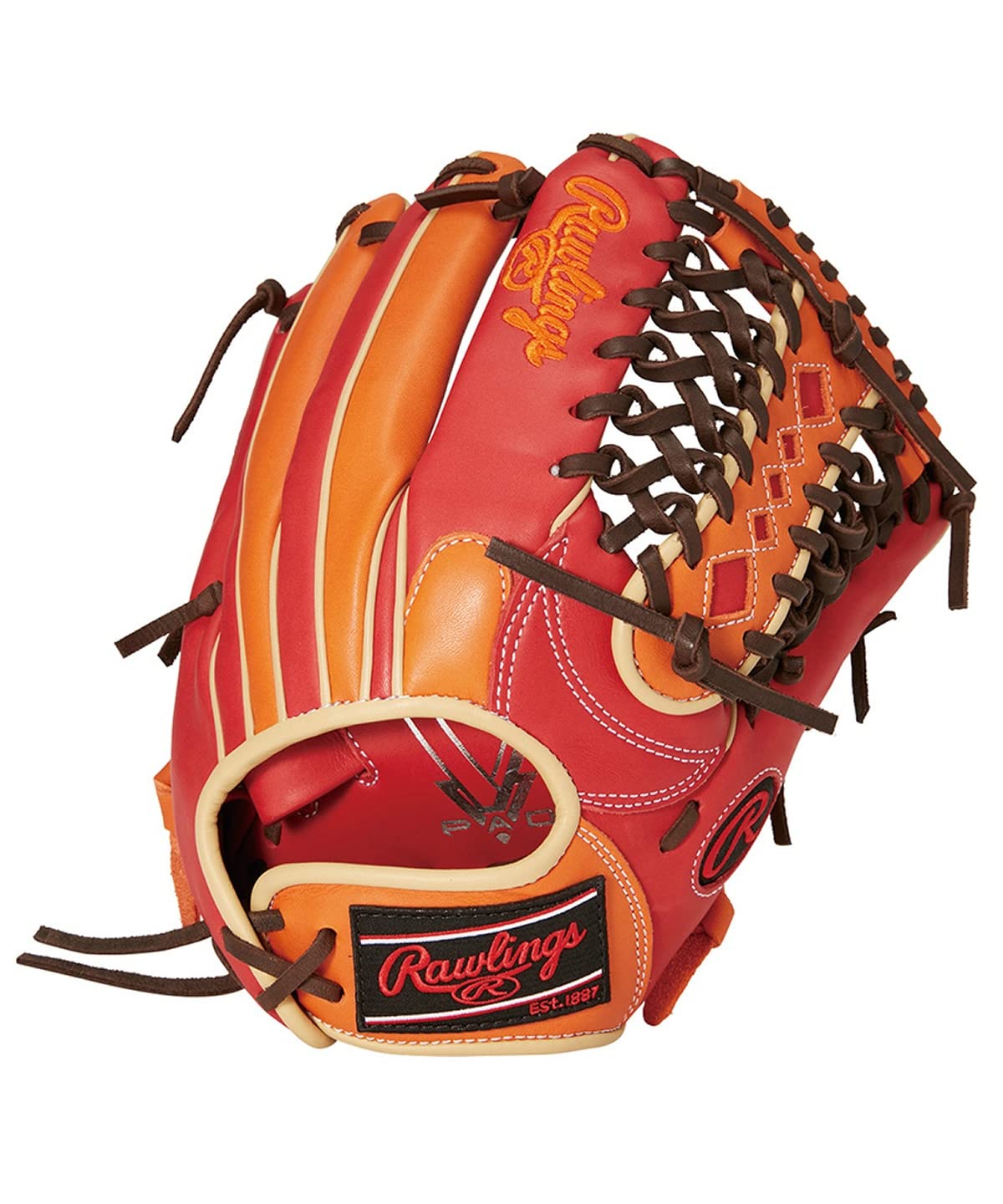 美品！！本革Rawlings Dual オレンジグローブ 美品！！本革Rawlings Dual オレンジグローブ