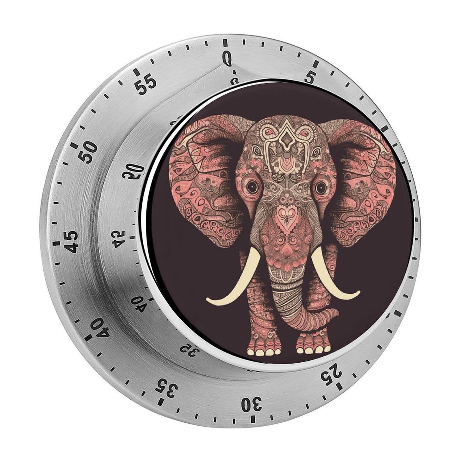 Elephant Kitchen Timers Magnetic Back Manual Countdown Timers for Classroom Home Gym Tanning